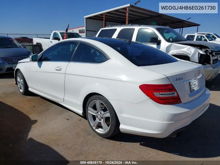 2014 Mercedes-Benz C 250 VIN: WDDGJ4HB6EG261730 Lot: 40635178