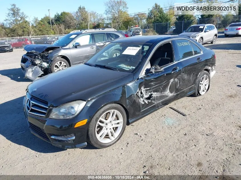 2014 Mercedes-Benz C 300 Luxury 4Matic/Sport 4Matic VIN: WDDGF8AB3ER302015 Lot: 40638805