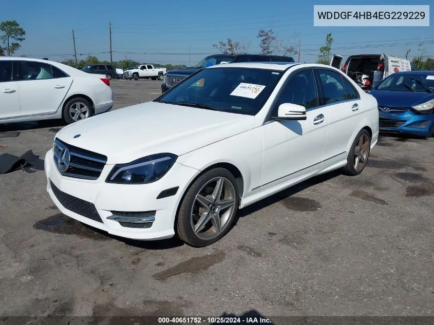 2014 Mercedes-Benz C 250 Luxury/Sport VIN: WDDGF4HB4EG229229 Lot: 40651752