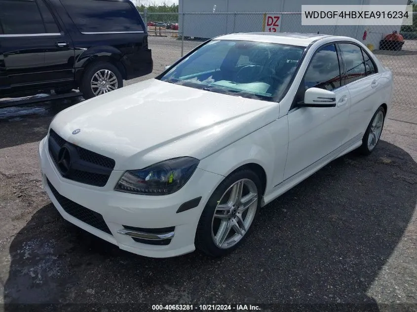 2014 Mercedes-Benz C 250 VIN: WDDGF4HBXEA916234 Lot: 40653281