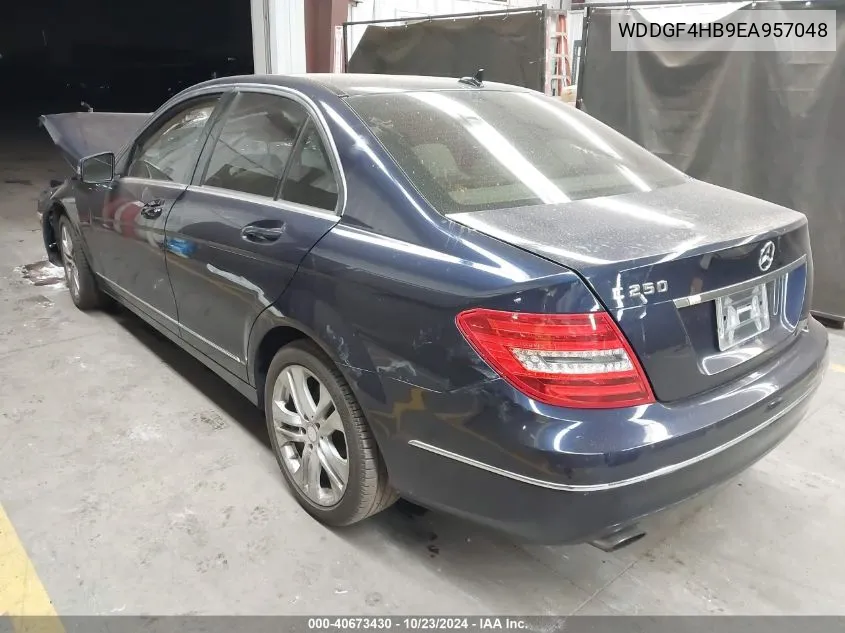 2014 Mercedes-Benz C 250 VIN: WDDGF4HB9EA957048 Lot: 40673430