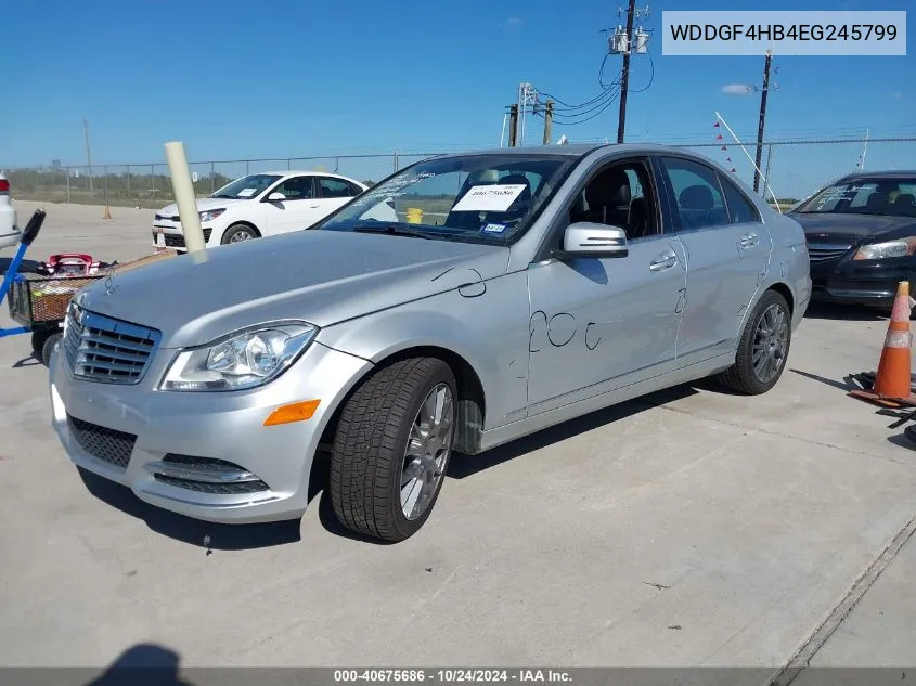 2014 Mercedes-Benz C 250 Luxury/Sport VIN: WDDGF4HB4EG245799 Lot: 40675686