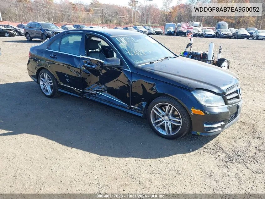 2014 Mercedes-Benz C 300 C 300 Luxury/Sport 4Matic VIN: WDDGF8AB7EA950052 Lot: 40717028