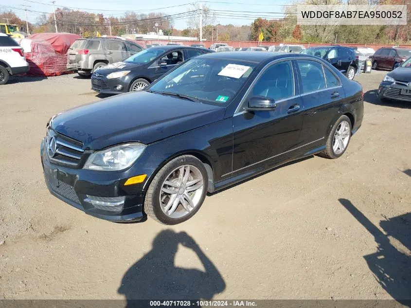 2014 Mercedes-Benz C 300 C 300 Luxury/Sport 4Matic VIN: WDDGF8AB7EA950052 Lot: 40717028