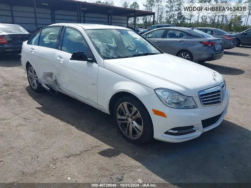 2014 Mercedes-Benz C-Class C 250 Sport/Luxury VIN: WDDGF4HB8EA963438 Lot: 40739049