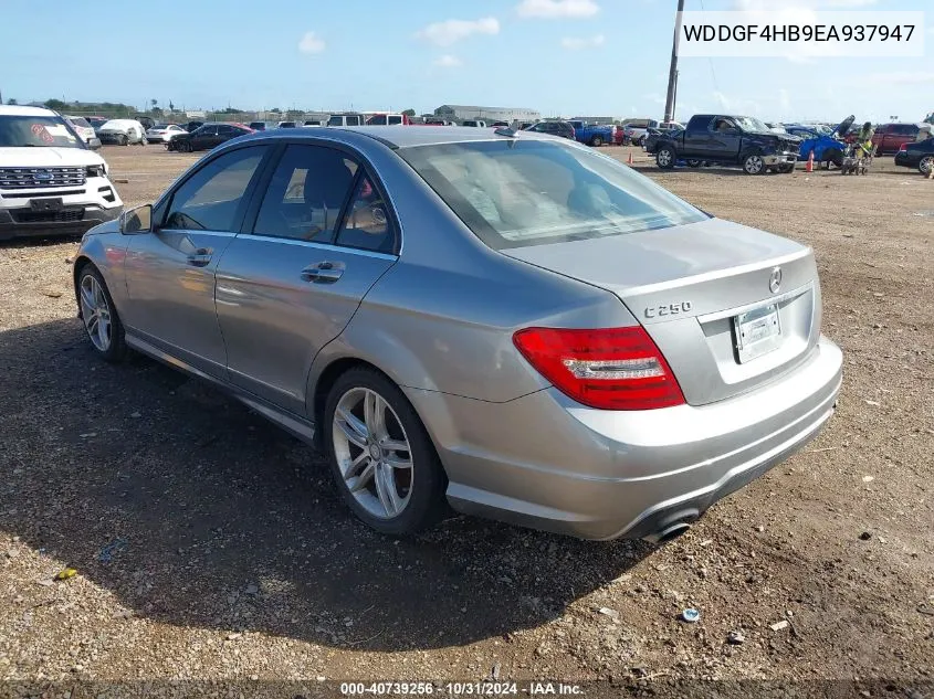 2014 Mercedes-Benz C-Class C 250 Sport/Luxury VIN: WDDGF4HB9EA937947 Lot: 40739256