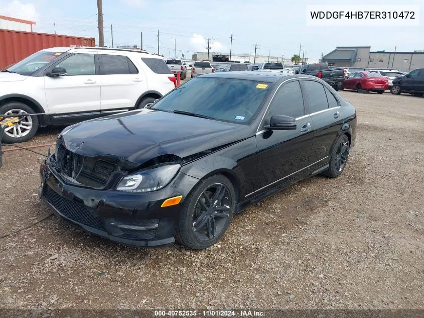 2014 Mercedes-Benz C-Class C 250 Sport/Luxury VIN: WDDGF4HB7ER310472 Lot: 40752535