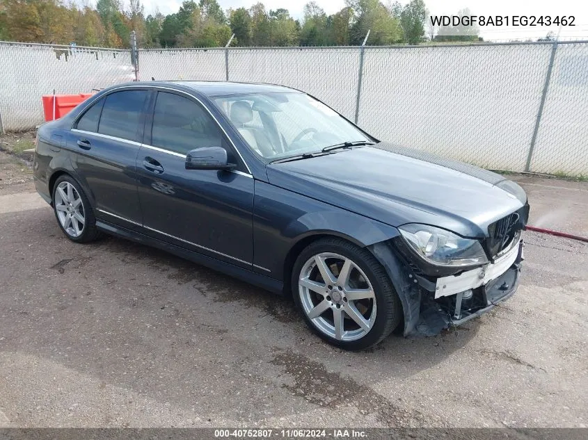 2014 Mercedes-Benz C 300 C 300 Luxury/Sport 4Matic VIN: WDDGF8AB1EG243462 Lot: 40752807