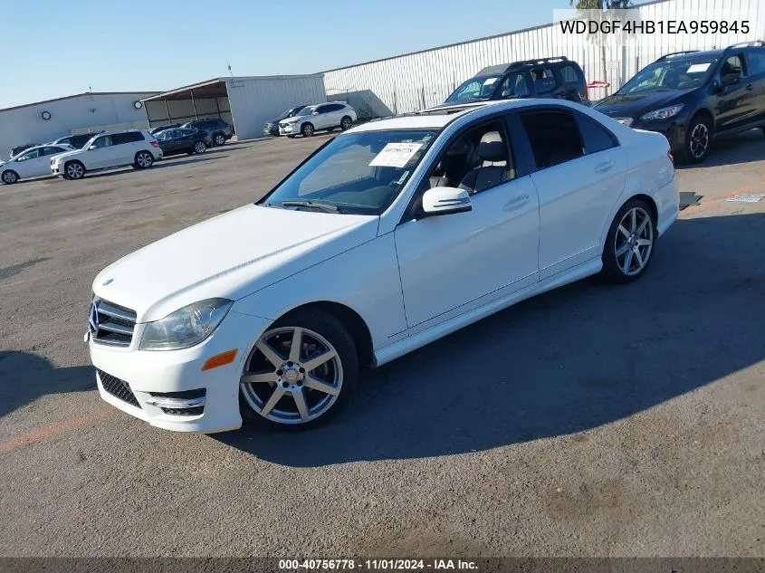 2014 Mercedes-Benz C-Class C 250 Sport/Luxury VIN: WDDGF4HB1EA959845 Lot: 40756778