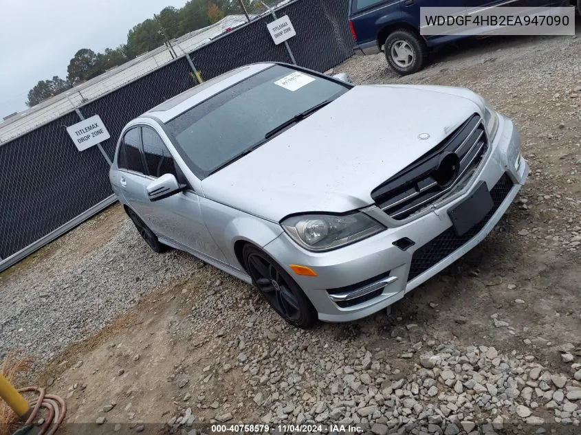 2014 Mercedes-Benz C-Class C 250 Sport/Luxury VIN: WDDGF4HB2EA947090 Lot: 40758579