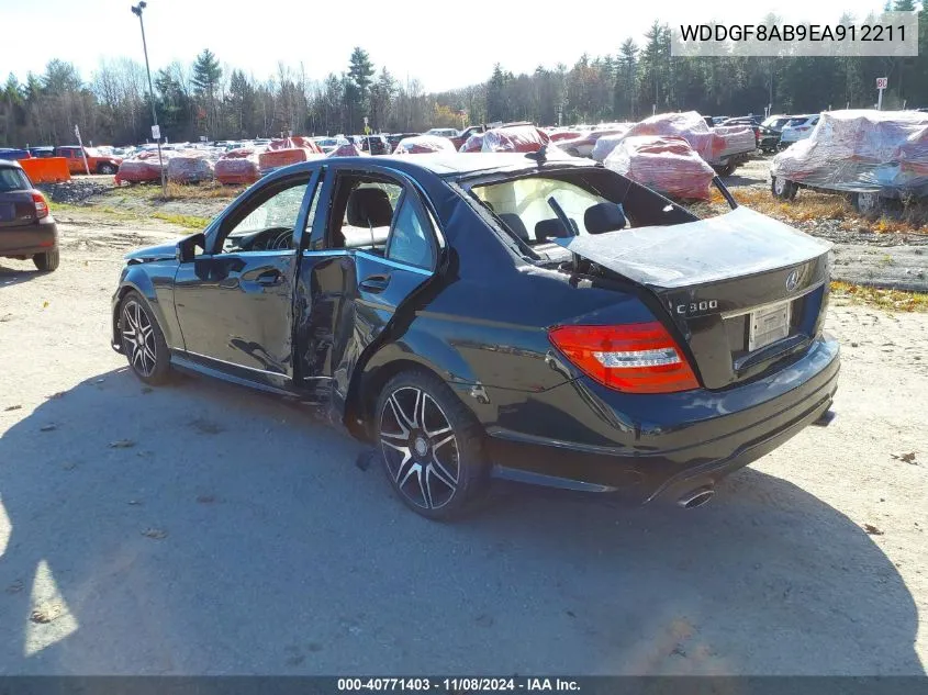 2014 Mercedes-Benz C 300 C 300 Luxury/Sport 4Matic VIN: WDDGF8AB9EA912211 Lot: 40771403