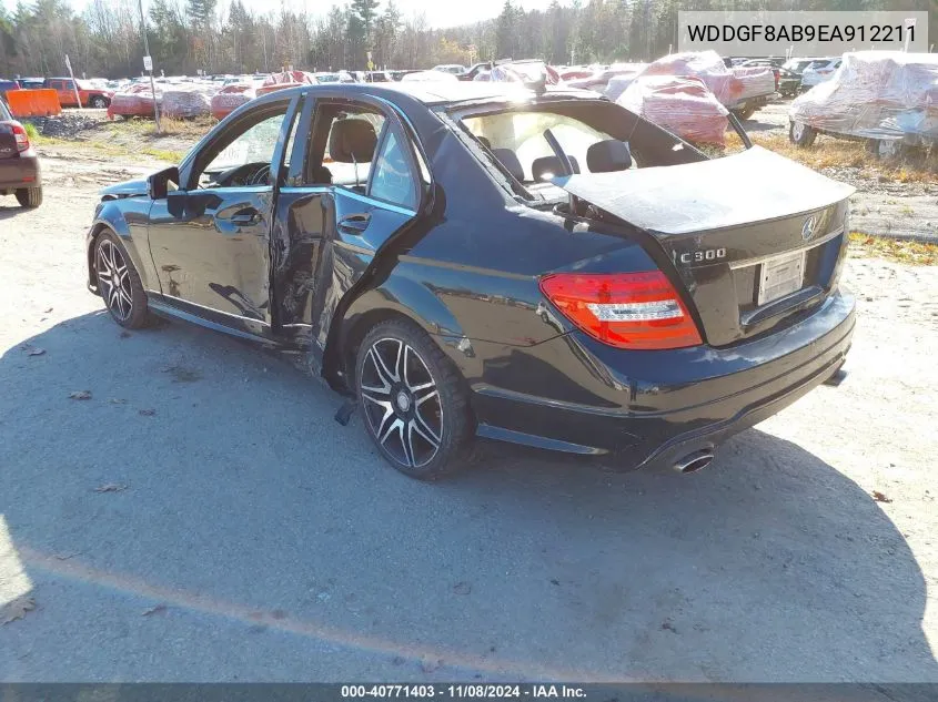 2014 Mercedes-Benz C 300 C 300 Luxury/Sport 4Matic VIN: WDDGF8AB9EA912211 Lot: 40771403