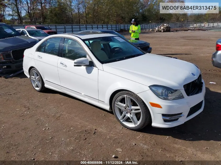 2014 Mercedes-Benz C 300 C 300 Luxury/Sport 4Matic VIN: WDDGF8AB4ER313475 Lot: 40808856