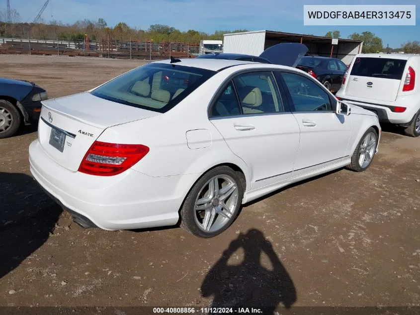 2014 Mercedes-Benz C 300 C 300 Luxury/Sport 4Matic VIN: WDDGF8AB4ER313475 Lot: 40808856