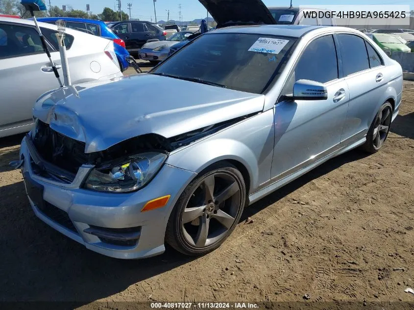 2014 Mercedes-Benz C-Class C 250 Sport/Luxury VIN: WDDGF4HB9EA965425 Lot: 40817027