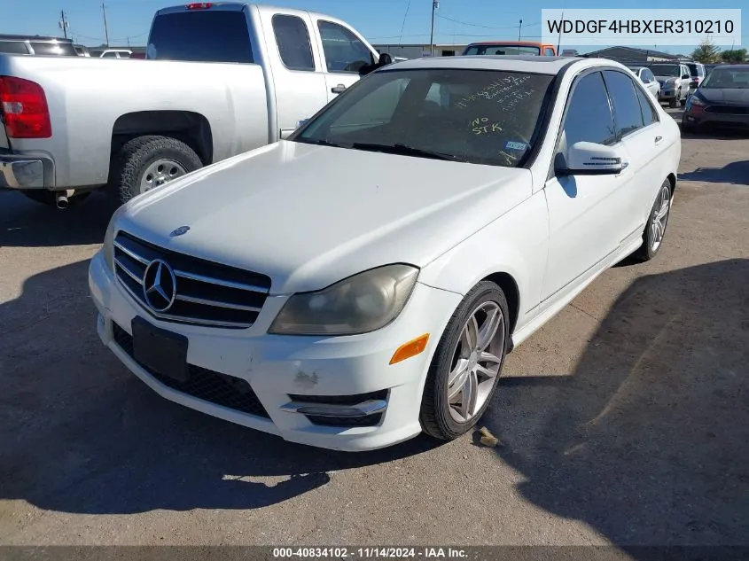 2014 Mercedes-Benz C 250 Luxury/Sport VIN: WDDGF4HBXER310210 Lot: 40834102