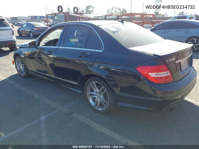 2014 Mercedes-Benz C 250 Luxury/Sport VIN: WDDGF4HB5EG234732 Lot: 40850187