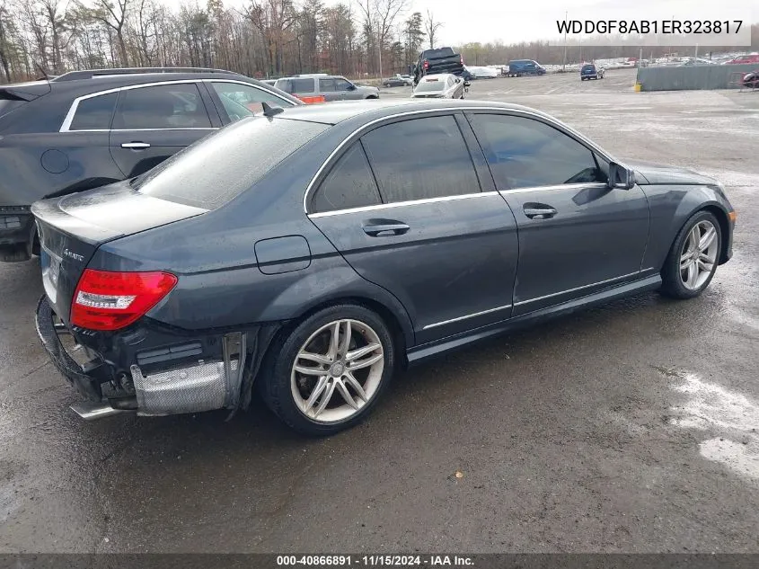 2014 Mercedes-Benz C 300 Luxury 4Matic/Sport 4Matic VIN: WDDGF8AB1ER323817 Lot: 40866891