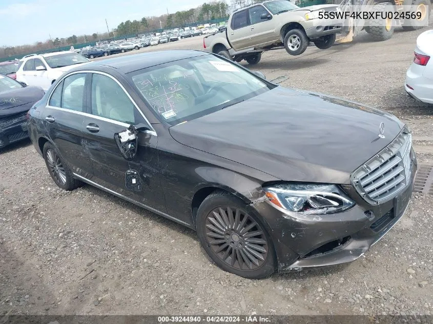 2015 Mercedes-Benz C 300 4Matic/Luxury 4Matic/Sport 4Matic VIN: 55SWF4KBXFU024569 Lot: 39244940