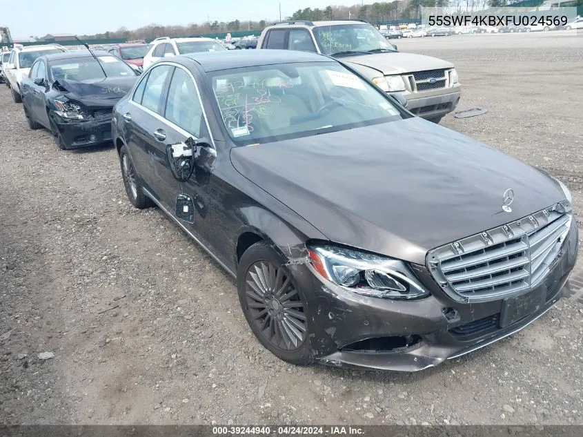 2015 Mercedes-Benz C 300 4Matic/Luxury 4Matic/Sport 4Matic VIN: 55SWF4KBXFU024569 Lot: 39244940