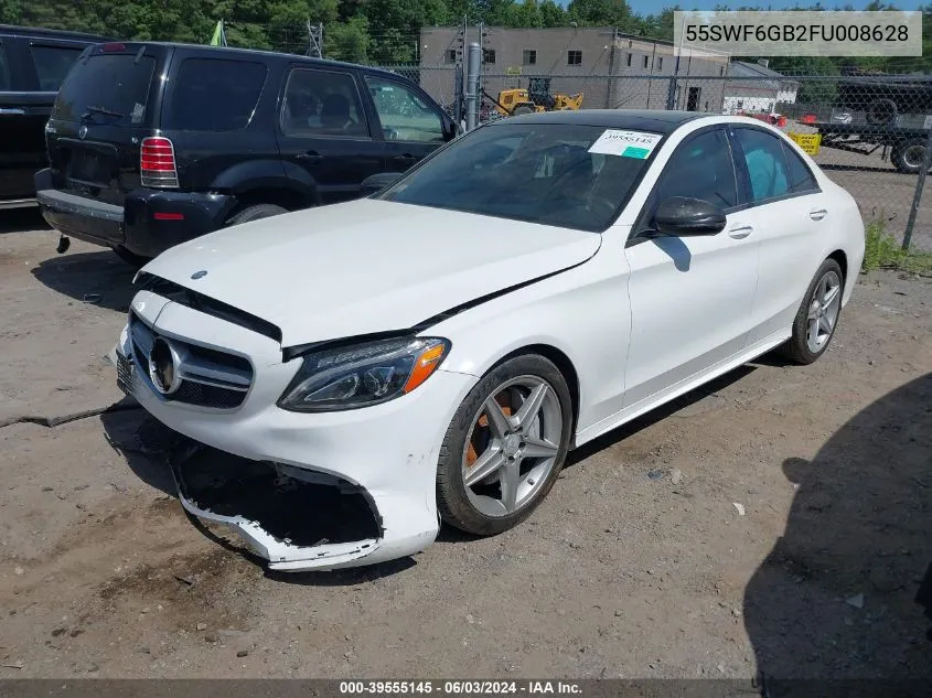 2015 Mercedes-Benz C 400 4Matic VIN: 55SWF6GB2FU008628 Lot: 39555145