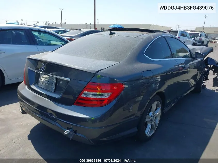 2015 Mercedes-Benz C 250 VIN: WDDGJ4HB3FG439076 Lot: 39635185