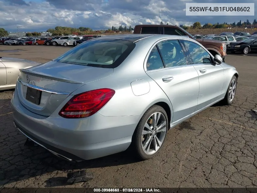 2015 Mercedes-Benz C 300 Luxury/Sport VIN: 55SWF4JB1FU048602 Lot: 39954663