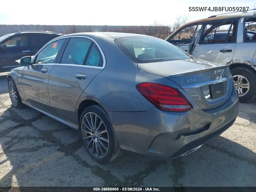 2015 Mercedes-Benz C 300 Luxury/Sport VIN: 55SWF4JB8FU059287 Lot: 39978061