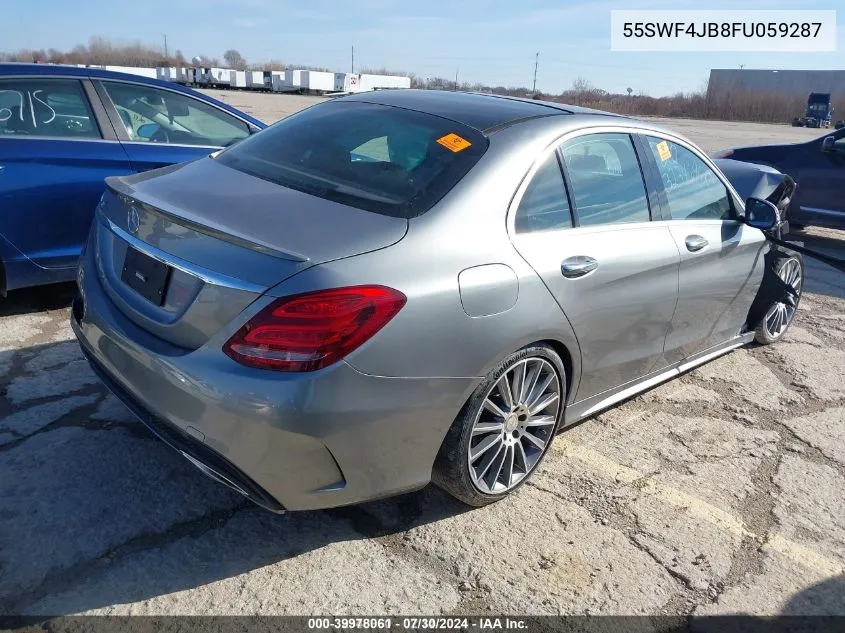 2015 Mercedes-Benz C 300 Luxury/Sport VIN: 55SWF4JB8FU059287 Lot: 39978061