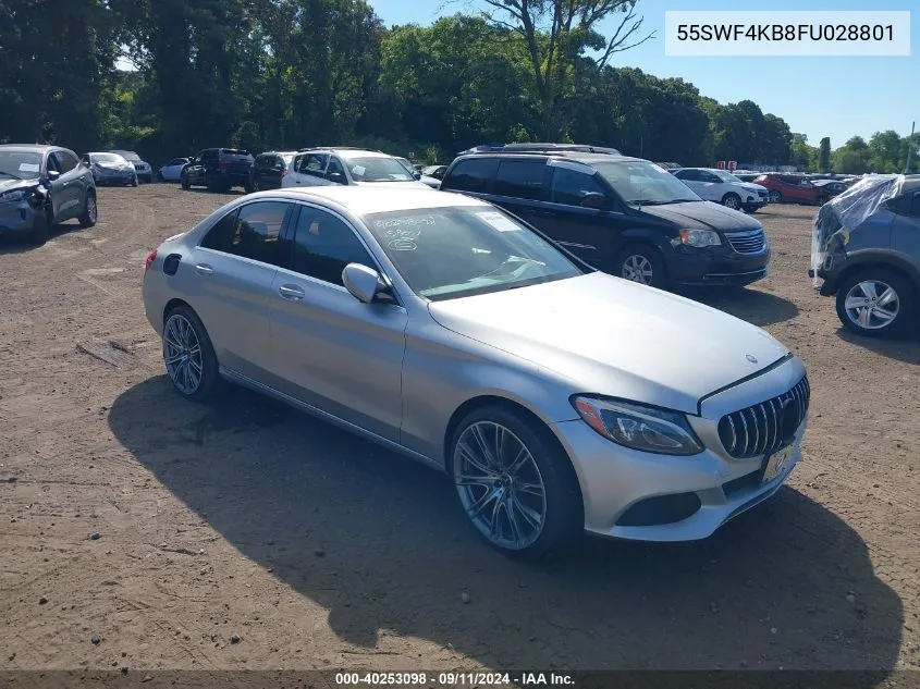 2015 Mercedes-Benz C 300 4Matic/Luxury 4Matic/Sport 4Matic VIN: 55SWF4KB8FU028801 Lot: 40253098