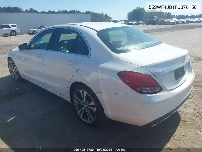 2015 Mercedes-Benz C 300 300 VIN: 55SWF4JB1FU076156 Lot: 40519780