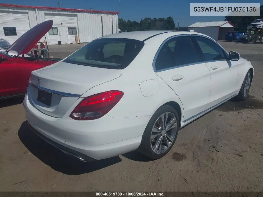 2015 Mercedes-Benz C 300 300 VIN: 55SWF4JB1FU076156 Lot: 40519780