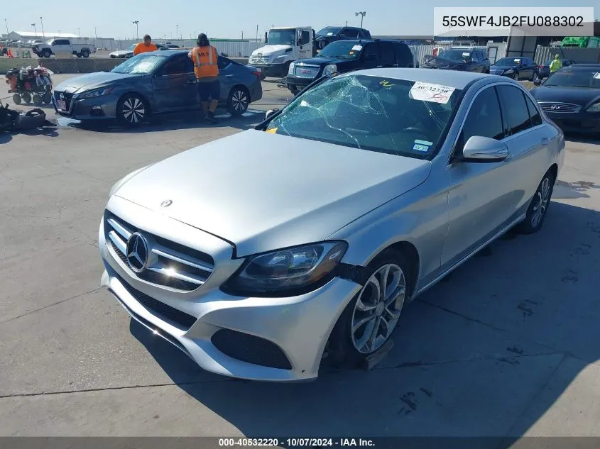 2015 Mercedes-Benz C 300 Luxury/Sport VIN: 55SWF4JB2FU088302 Lot: 40532220