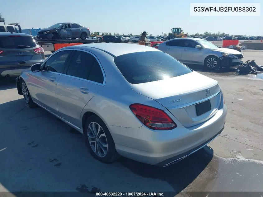 2015 Mercedes-Benz C 300 Luxury/Sport VIN: 55SWF4JB2FU088302 Lot: 40532220