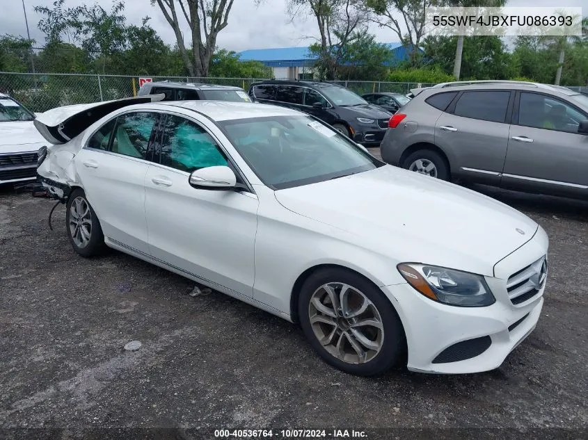 2015 Mercedes-Benz C 300 Luxury/Sport VIN: 55SWF4JBXFU086393 Lot: 40536764