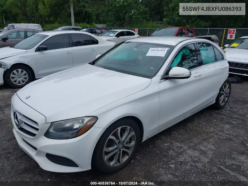 2015 Mercedes-Benz C 300 Luxury/Sport VIN: 55SWF4JBXFU086393 Lot: 40536764