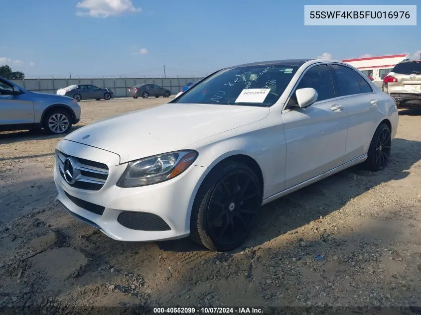 2015 Mercedes-Benz C 300 4Matic/Luxury 4Matic/Sport 4Matic VIN: 55SWF4KB5FU016976 Lot: 40552099