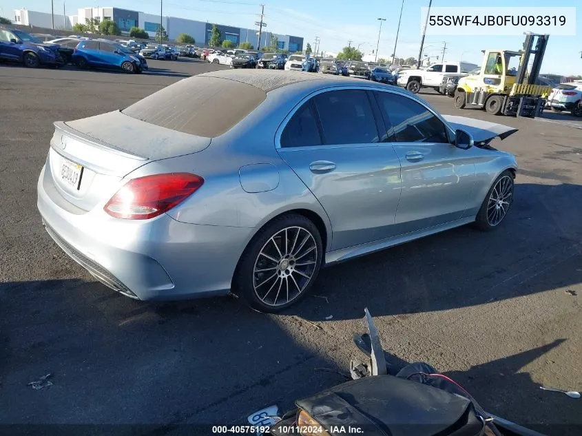 2015 Mercedes-Benz C 300 Luxury/Sport VIN: 55SWF4JB0FU093319 Lot: 40575192