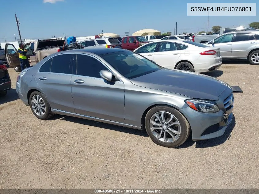 2015 Mercedes-Benz C 300 Luxury/Sport VIN: 55SWF4JB4FU076801 Lot: 40580721