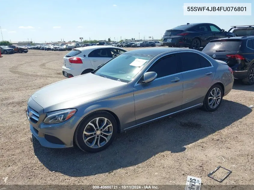 2015 Mercedes-Benz C 300 Luxury/Sport VIN: 55SWF4JB4FU076801 Lot: 40580721