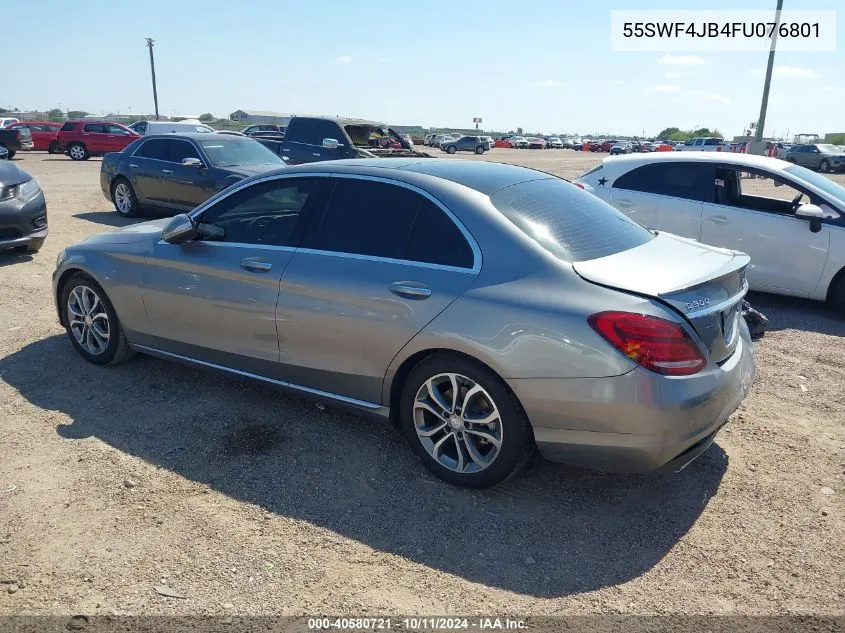 2015 Mercedes-Benz C 300 Luxury/Sport VIN: 55SWF4JB4FU076801 Lot: 40580721