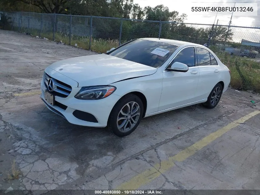 2015 Mercedes-Benz C 300 4Matic/Luxury 4Matic/Sport 4Matic VIN: 55SWF4KB8FU013246 Lot: 40593850