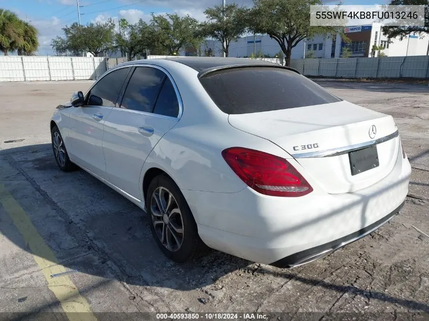 2015 Mercedes-Benz C 300 4Matic/Luxury 4Matic/Sport 4Matic VIN: 55SWF4KB8FU013246 Lot: 40593850