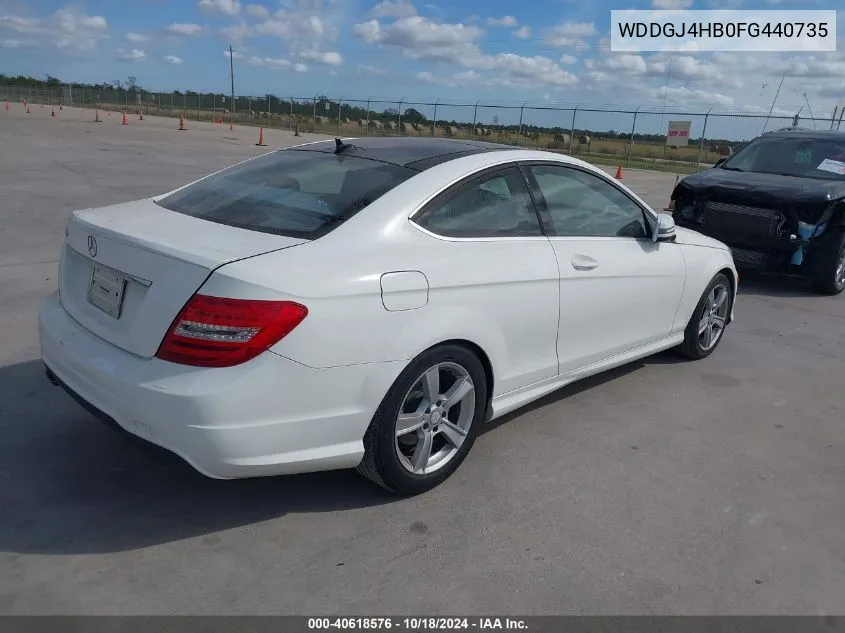 2015 Mercedes-Benz C 250 VIN: WDDGJ4HB0FG440735 Lot: 40618576