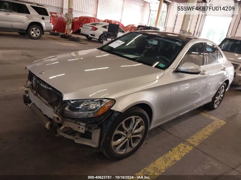 2015 Mercedes-Benz C 300 4Matic/Luxury 4Matic/Sport 4Matic VIN: 55SWF4KB7FU014209 Lot: 40623781