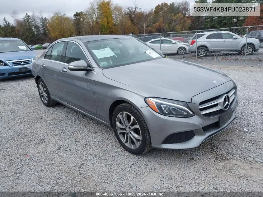 2015 Mercedes-Benz C 300 4Matic/Luxury 4Matic/Sport 4Matic VIN: 55SWF4KB4FU023871 Lot: 40667566