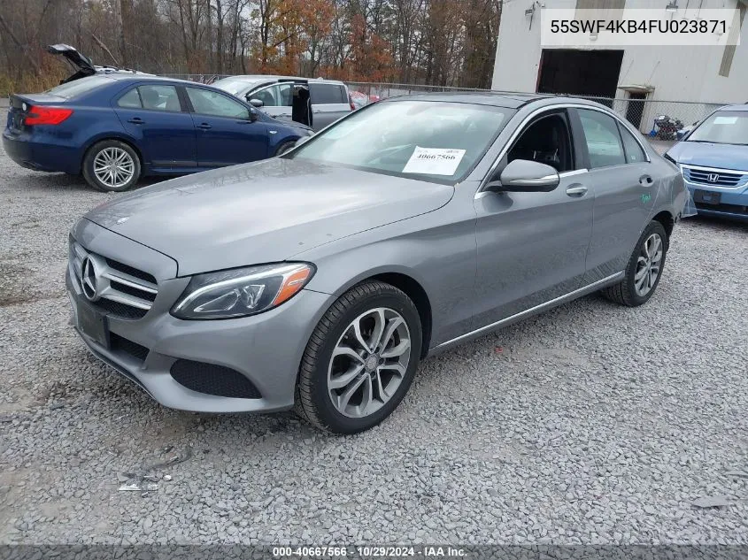 2015 Mercedes-Benz C 300 4Matic/Luxury 4Matic/Sport 4Matic VIN: 55SWF4KB4FU023871 Lot: 40667566