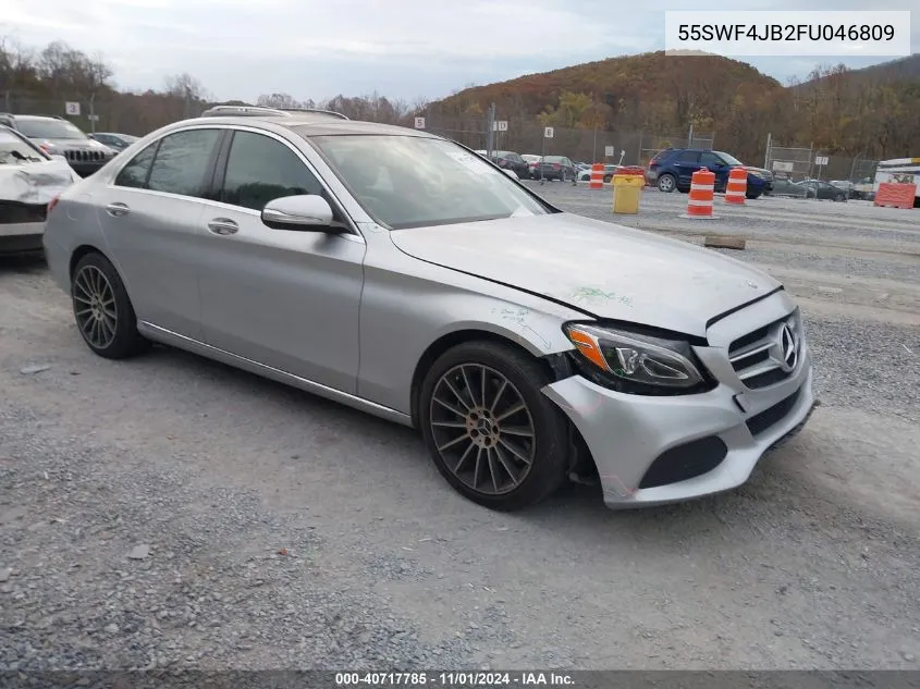 2015 Mercedes-Benz C 300 Luxury/Sport VIN: 55SWF4JB2FU046809 Lot: 40717785