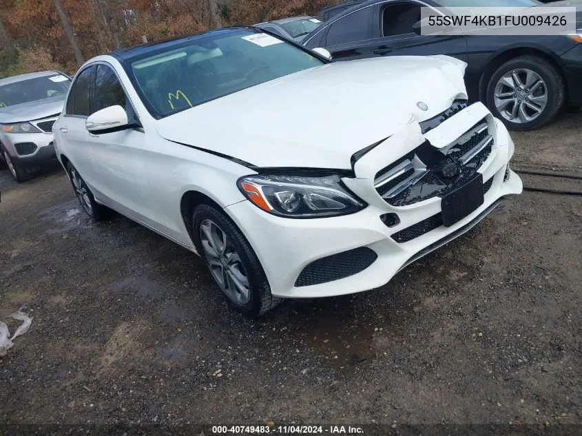 2015 Mercedes-Benz C 300 4Matic/Luxury 4Matic/Sport 4Matic VIN: 55SWF4KB1FU009426 Lot: 40749483