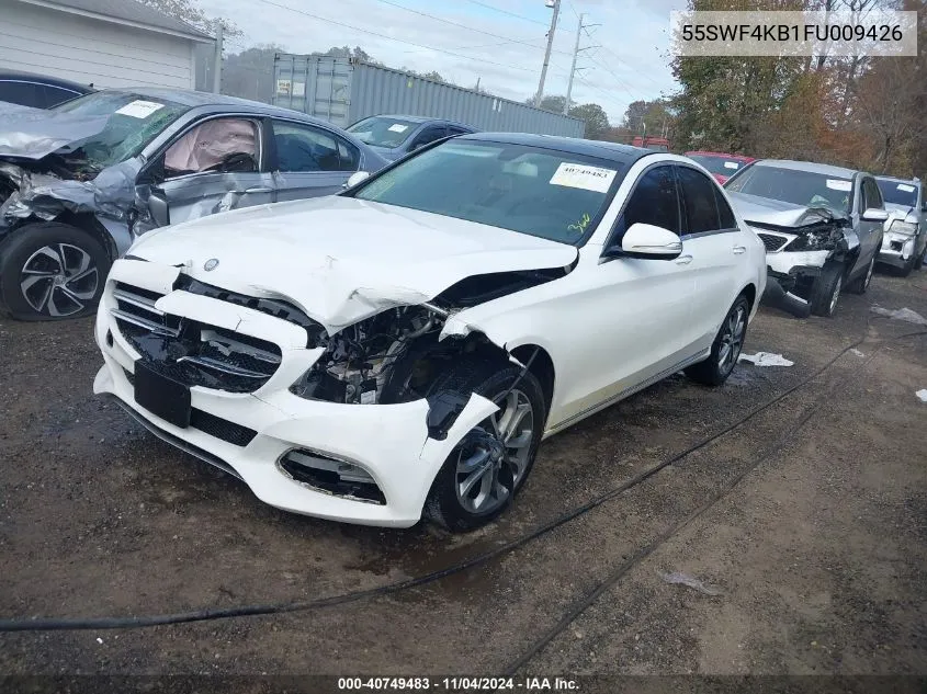 2015 Mercedes-Benz C 300 4Matic/Luxury 4Matic/Sport 4Matic VIN: 55SWF4KB1FU009426 Lot: 40749483